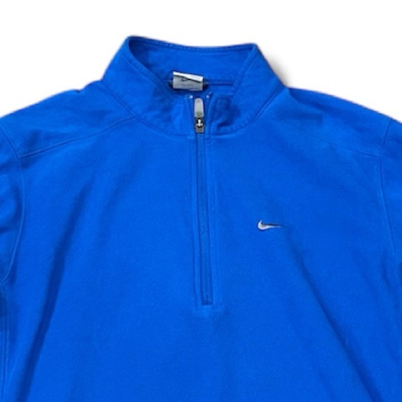 Vintage Nike 1/4 Zip Pullover Size Medium Blue Running Dri Fit Y2K - Picture 3 of 5